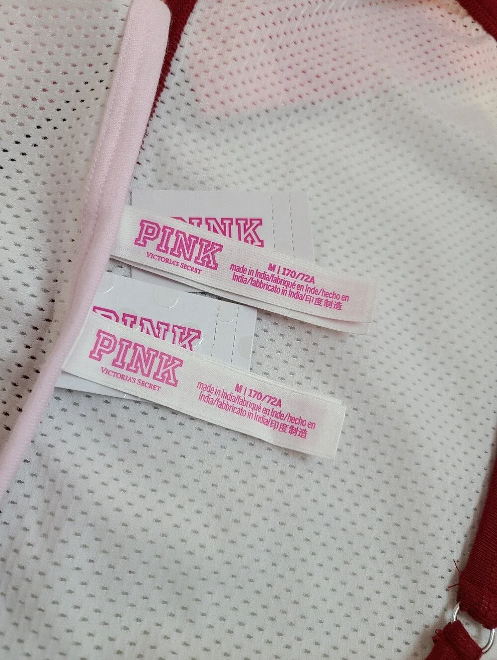VS PINK 2pk Soft Cotton Sport Mesh Classic String Bikini Panties Size M